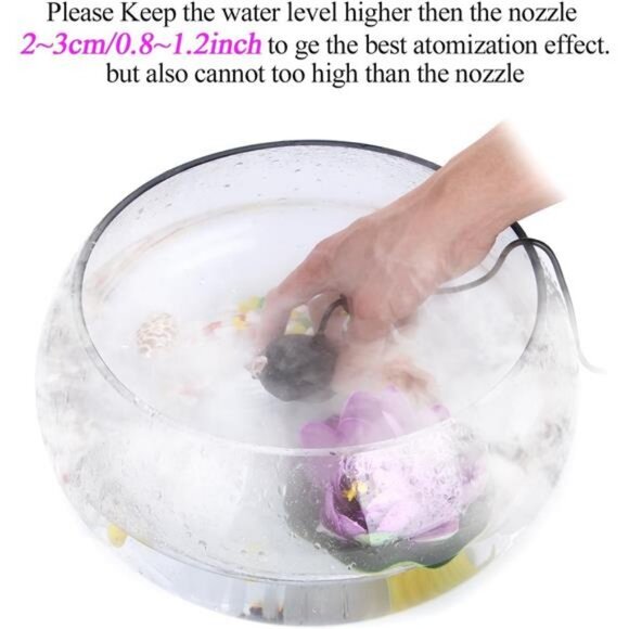 400mL/H Original Mini Mist Maker Fogger Water Pond Garden Fountain Fogger - Picture 5 of 7